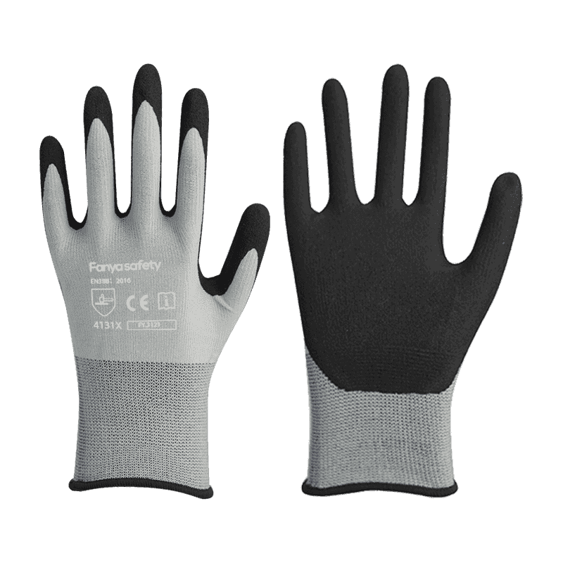 15G najlon/spandex podstava s premazom od pješčanog nitrila