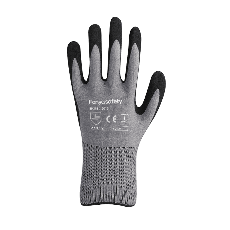 15G najlon/spandex podstava s premazom od pješčanog nitrila