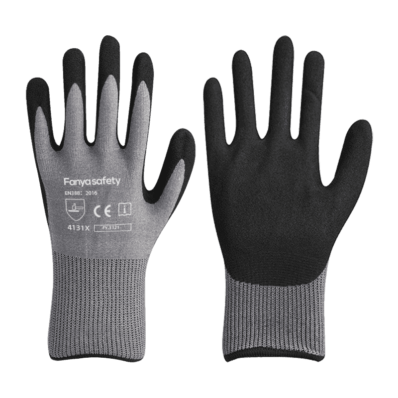 15G najlon/spandex podstava s premazom od pješčanog nitrila