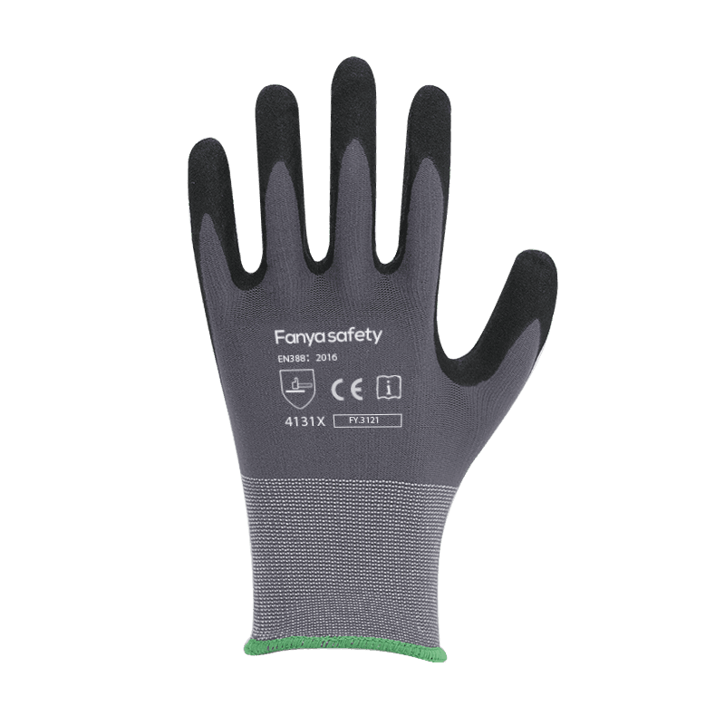 15G najlon/spandex podstava s premazom od pješčanog nitrila